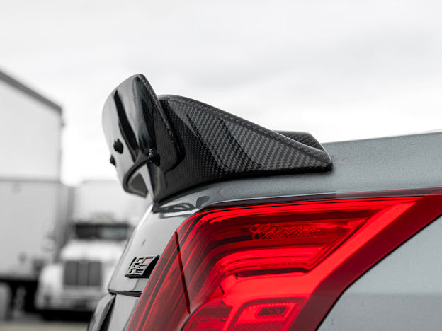 2016-2019 Cadillac CTS-V V3 | FULL CARBON FIBER Rear Trunk Lid Wing Wickerbill Spoiler